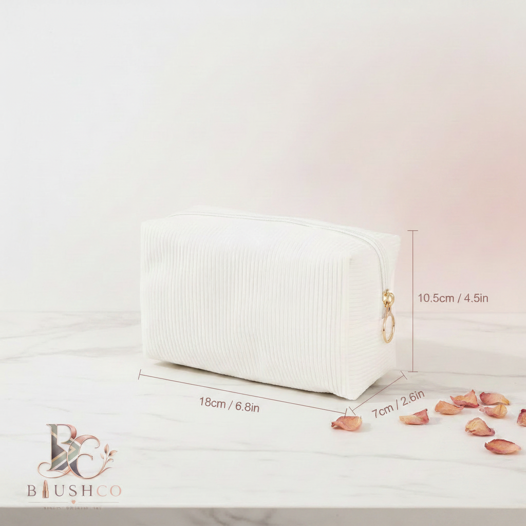 BlushCo Cosmetic Bag - Measurements