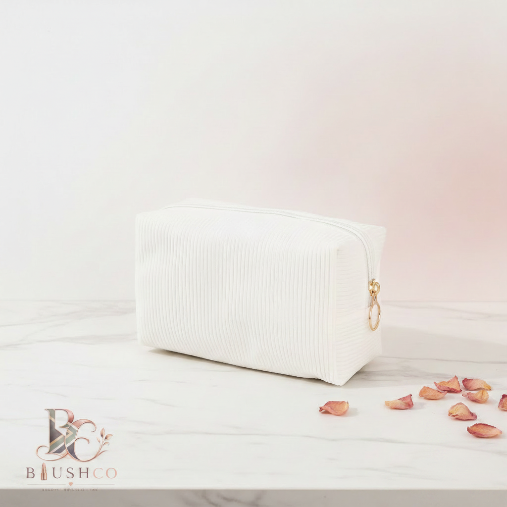 BlushCo Cosmetic Bag - Logo Bottom Left