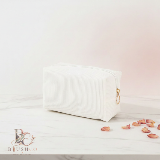 BlushCo Cosmetic Bag - Logo Bottom Left